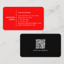 Search for black red business cards Minimalist