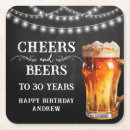 Search for beer coasters 30th birthday