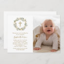 Search for girl photo christening invitations Simple