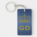 Search for gold crown key rings Queen