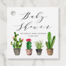 Search for succulent baby shower favour tags Cactus