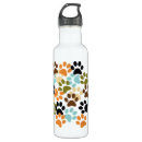 Search for dog paw print water bottles Pattern
