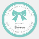 Search for teal blue sweet 16 stickers For her