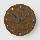 Search for brown leather clocks Rustic