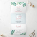 Search for tropical greenery wedding invitations Beach