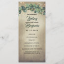 Search for eucalyptus wedding programs Greenery