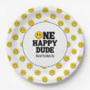 Search for yellow happy face plates Retro