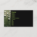 Search for raindrop business cards Leaf