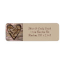 Search for signs return address labels Rustic