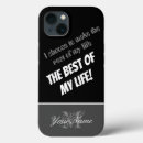 Search for life quote iphone cases Black