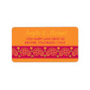 Search for paisley wedding return address labels Indian