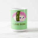 Search for funny sushi mugs Japanese food