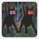 Search for psychedelic cat stickers Trippy