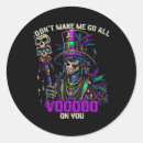 Search for witch doctor stickers Mardi gras lover