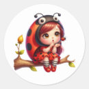 Search for ladybug girl stickers Nature