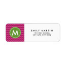 Search for green chevron return address labels Preppy