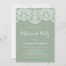 Search for green lace invitations Botanical