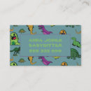 Search for dinosaur business cards T rex