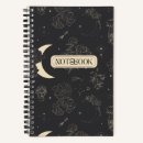 Search for moon and stars notebooks Witchy