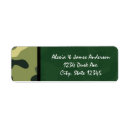 Search for camo wedding return address labels Green