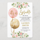 Search for sprinkle baby girl shower invitations Pink and gold