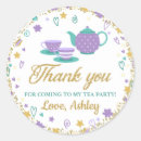 Search for girls tea party stickers Birthday