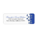 Search for cobalt blue return address labels Floral
