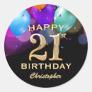 Search for colourful glitters stickers Happy birthday