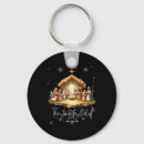Search for nativity scene key rings Black cat
