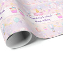 Search for unicorn birthday wrapping paper Pastel