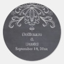 Search for flourish wedding stickers Chalkboard
