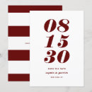 Search for red and white pattern invitations Contemporary