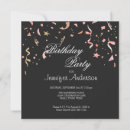 Search for gold glitter confetti invitations Girly
