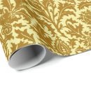 Search for gold damask wrapping paper Vintage