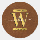 Search for brown gold stickers Leather