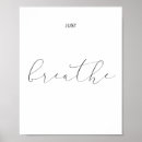 Search for breathe relax posters Typography