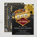 Search for las vegas birthday invitations Gold