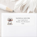 Search for bichon return address labels Puppy