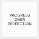 Search for progress not perfection stickers Typography