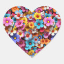 Search for heart shaped floral stickers Pattern