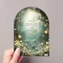 Search for woodland fairy wedding invitations Trees flowers misty forest