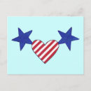 Search for heart stars postcards Blue