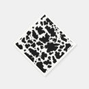 Search for black and white cow napkins Country