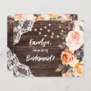 Search for country wedding bridesmaid cards Proposal