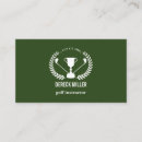 Search for golf instructor business cards Green