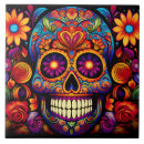 Search for sugar skull tiles Colorful