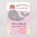 Search for nautical girl 1st birthday invitations Under the sea