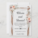 Search for wood arch wedding invitations Couple