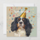 Search for cavalier king charles spaniel birthday cards Cute