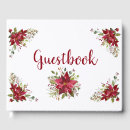 Search for christmas wedding guest books Red